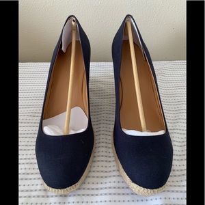 Canvas Espadrille Wedges